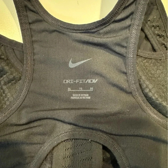 Nike Dri-Fit ADV Ultrabreathe Black Mesh Unpadded Sports Training Bra Size XL - Picture 10 of 12